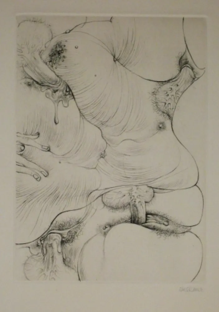 Etching Bellmer - A Sade 3