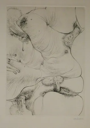 Etching Bellmer - A Sade 3