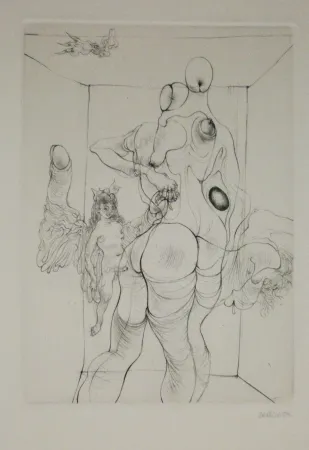 Etching Bellmer - A Sade 4