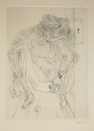 Etching Bellmer - A Sade 5