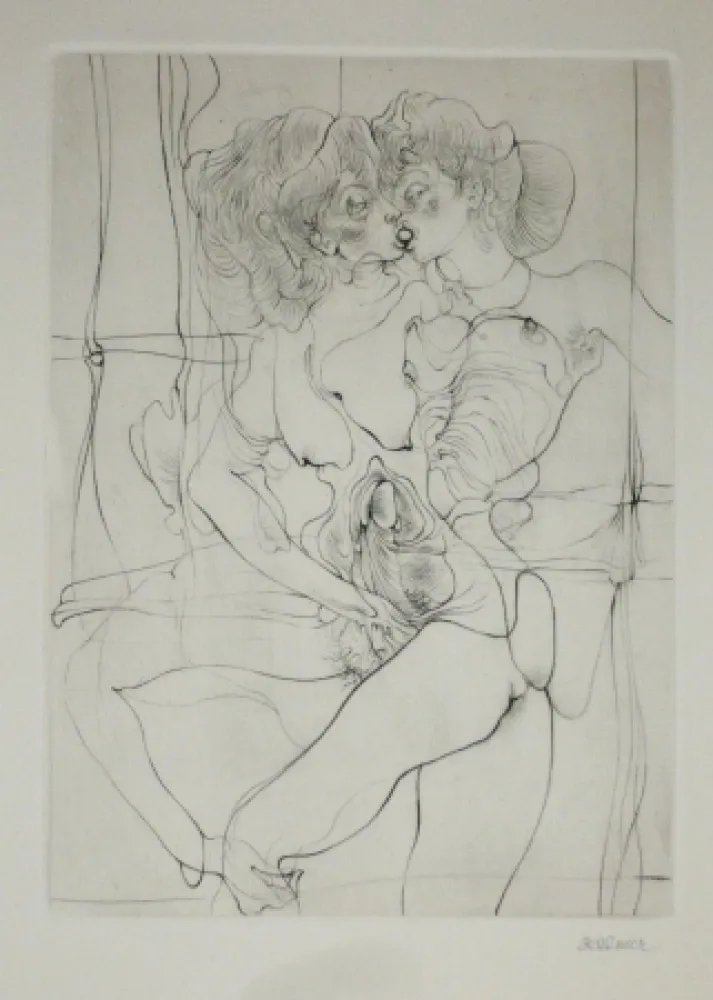 Etching Bellmer - A Sade 7