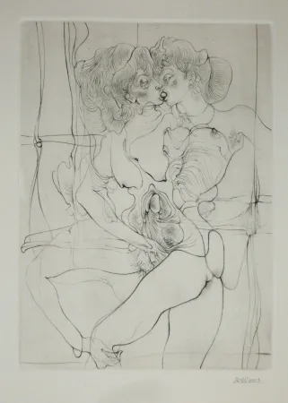 Etching Bellmer - A Sade 7