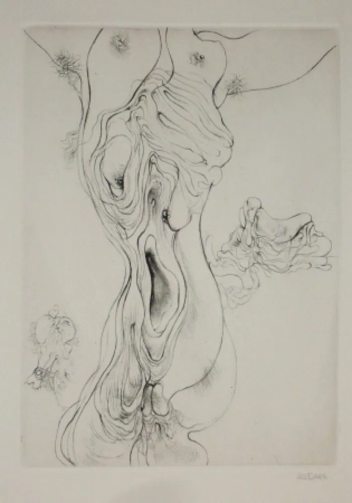Etching Bellmer - A Sade 8