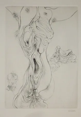 Etching Bellmer - A Sade 8