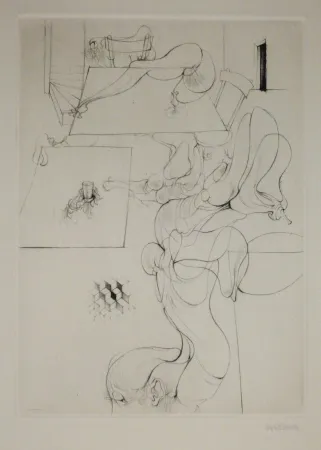 Etching Bellmer - A Sade 9