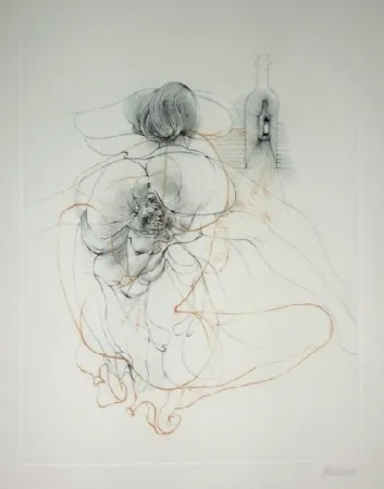 Etching And Aquatint Bellmer - Aline et Valcour