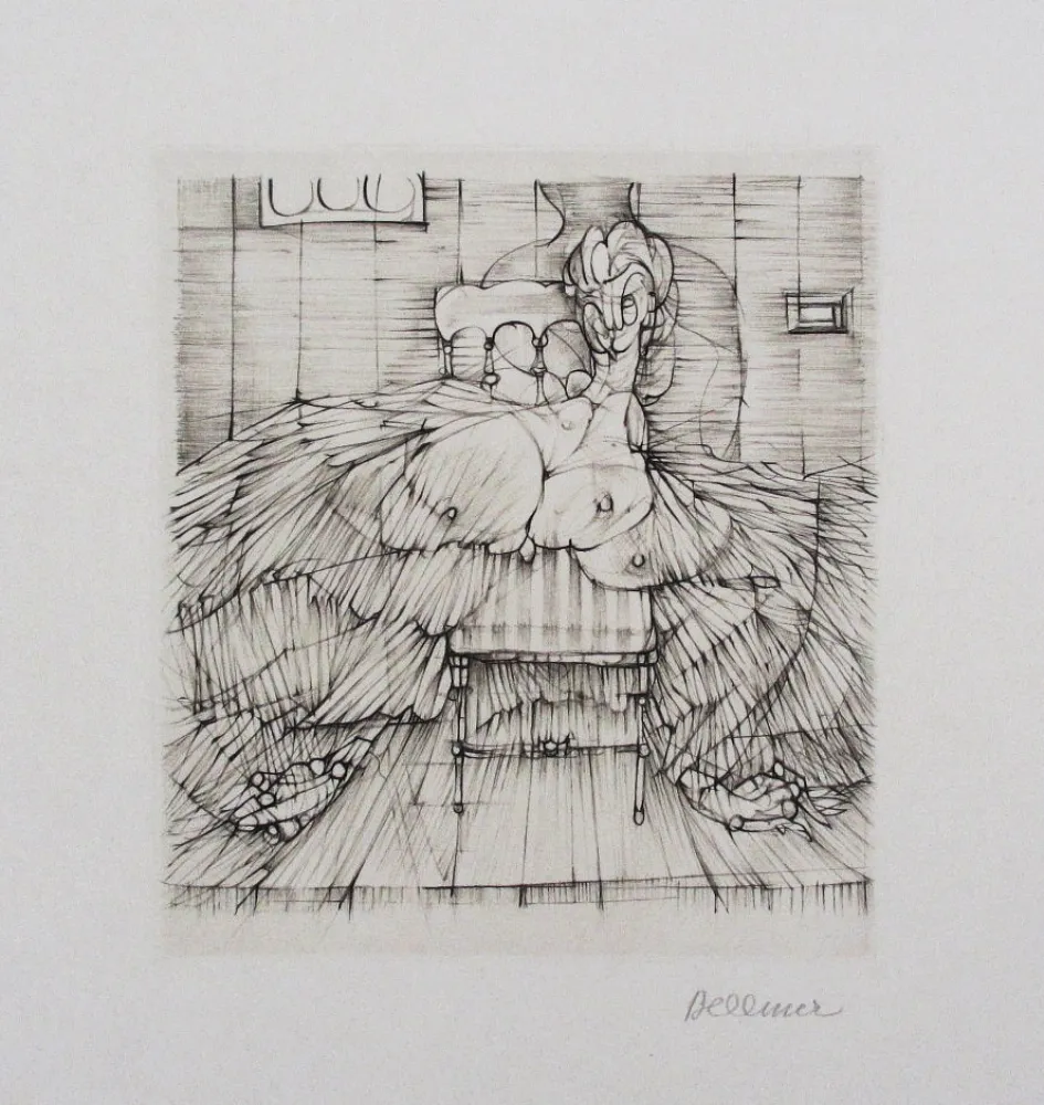 Etching And Aquatint Bellmer - Chaise Napoléon