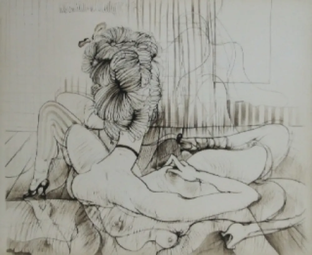 Etching And Aquatint Bellmer - De dos