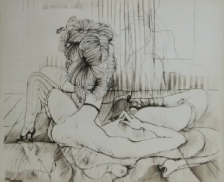 Etching And Aquatint Bellmer - De dos