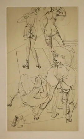 Engraving Bellmer - Gravure inedite