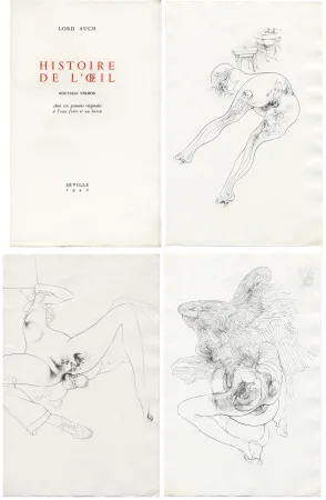 Illustrated Book Bellmer - HISTOIRE DE L'OEIL. Nouvelle version. Avec six gravures originales à l'eau-forte et au burin.
