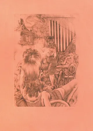 Etching And Aquatint Bellmer - Incendie à marseille