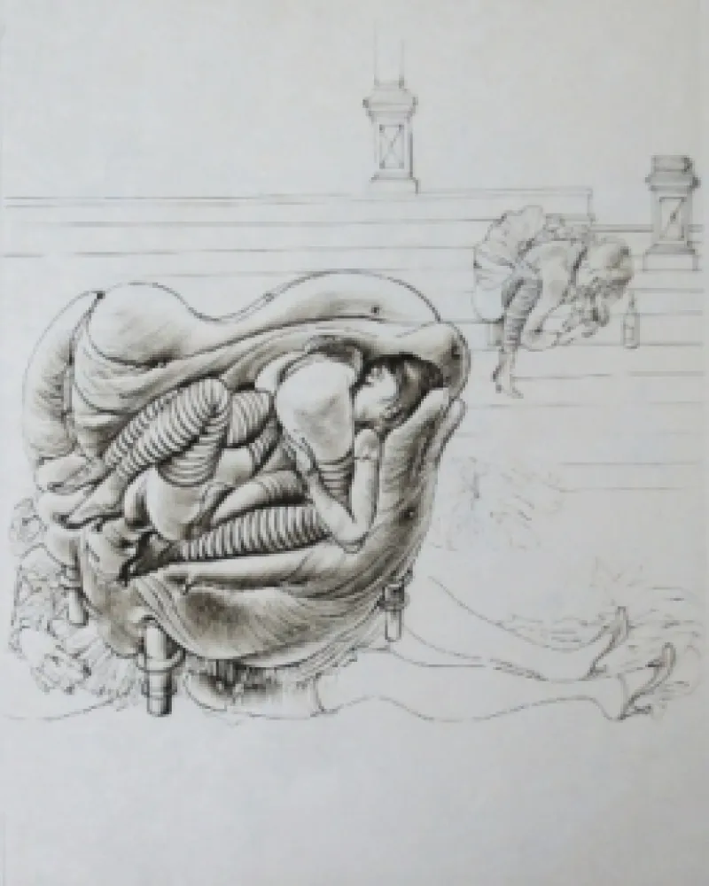 Etching And Aquatint Bellmer - Initiation à la sexualité