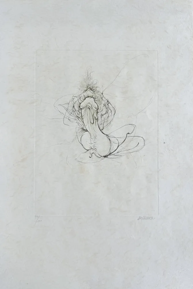 Engraving Bellmer - La bataille (D. 118)