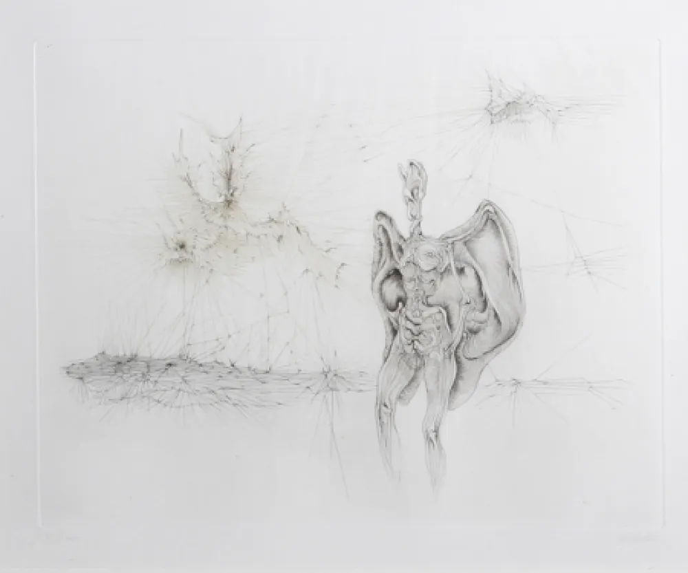 Etching Bellmer - La Chauve-Souris