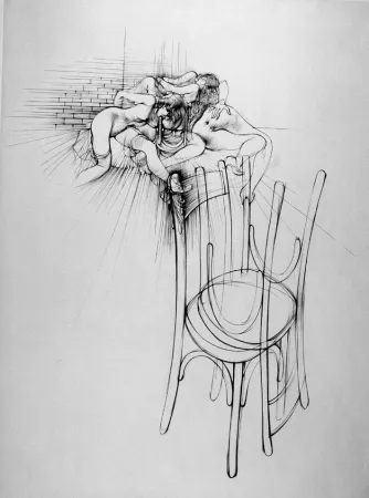 Engraving Bellmer - La sedia