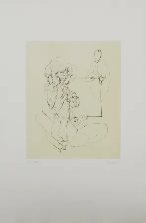 Etching And Aquatint Bellmer - La table parlante