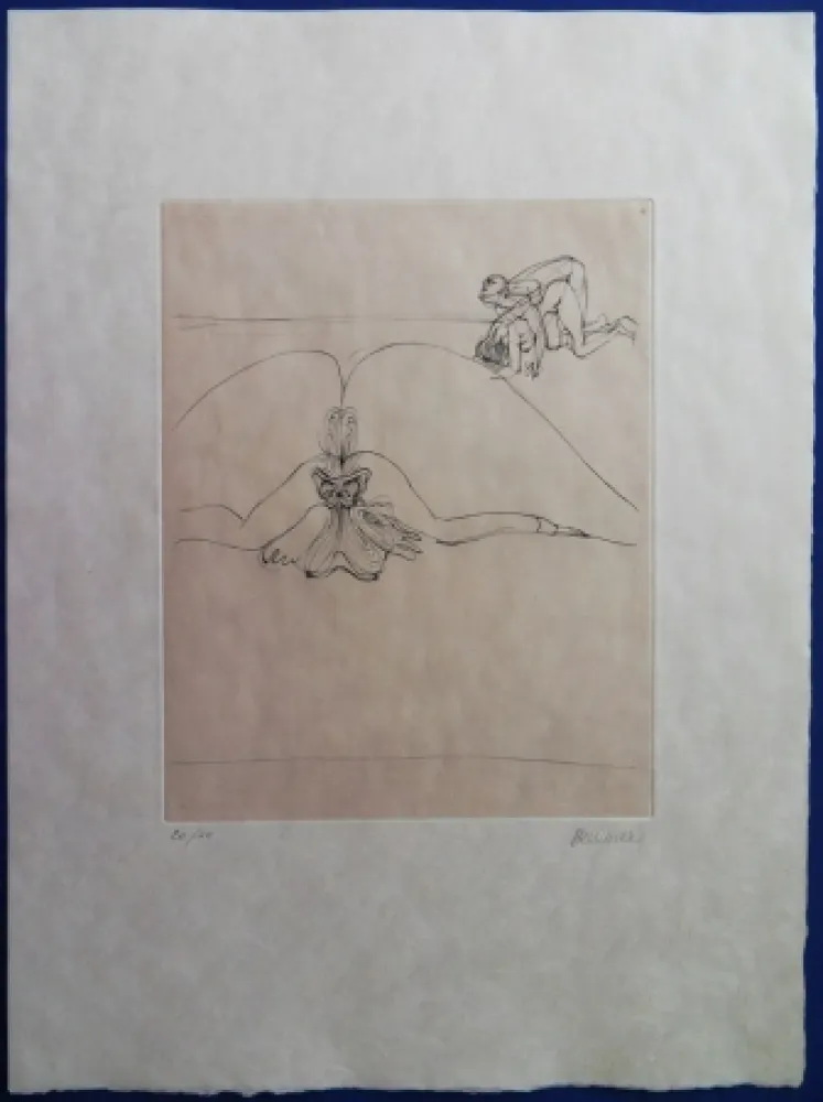 Etching Bellmer - Le corps s'offre