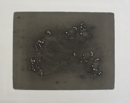 Lithograph Bellmer - Les Mains Articulées