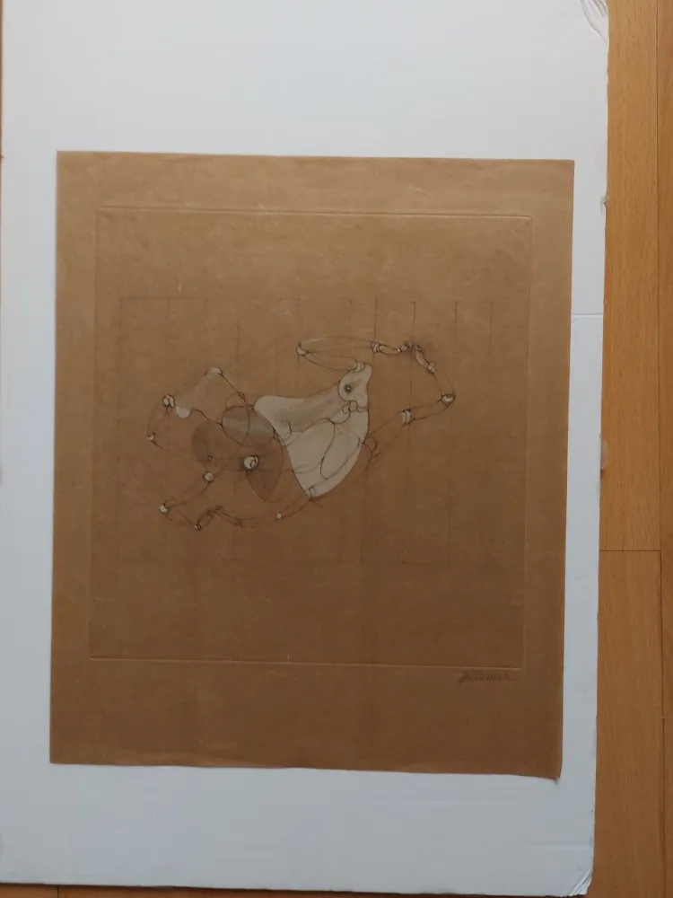 Etching Bellmer - Les marionnettes (1969)