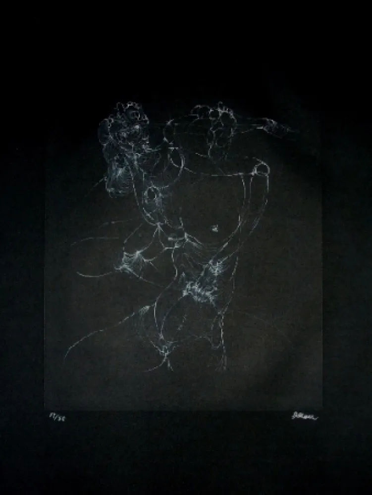 Engraving Bellmer - L'inceste