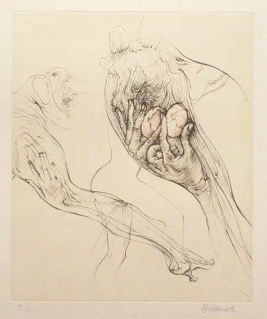 Etching Bellmer - L'Oeuf