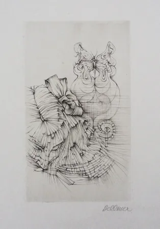 Etching And Aquatint Bellmer - Métamorphose (Papillon)