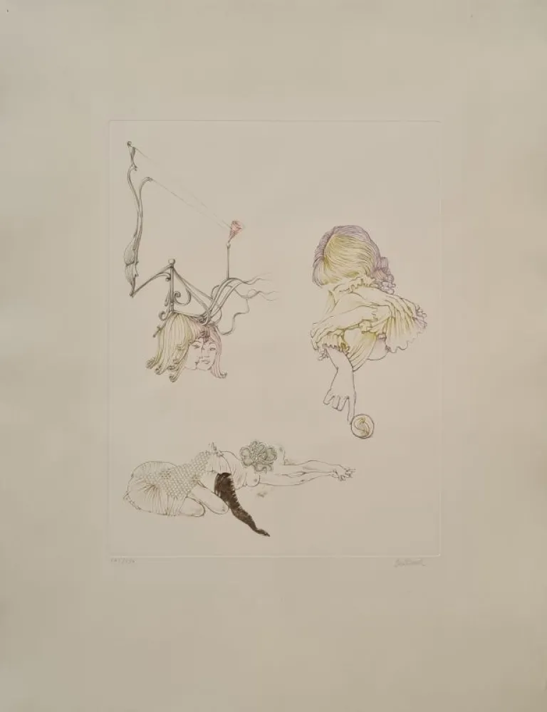 Etching And Aquatint Bellmer - Miroir des songes 