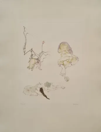 Etching And Aquatint Bellmer - Miroir des songes 