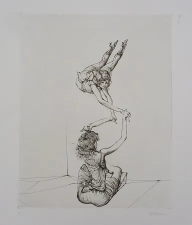 Etching Bellmer - Miroir des songes Pl.6