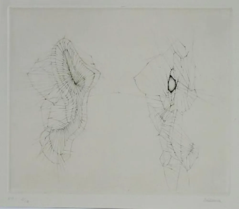 Etching And Aquatint Bellmer - Mon arrestation du 26 août