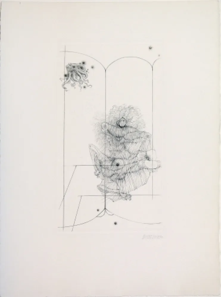 Drypoint Bellmer - Octopus from 