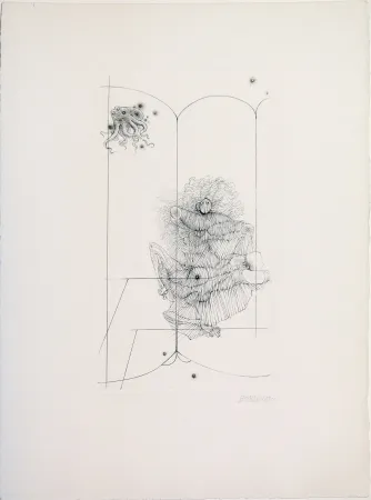 Drypoint Bellmer - Octopus from 