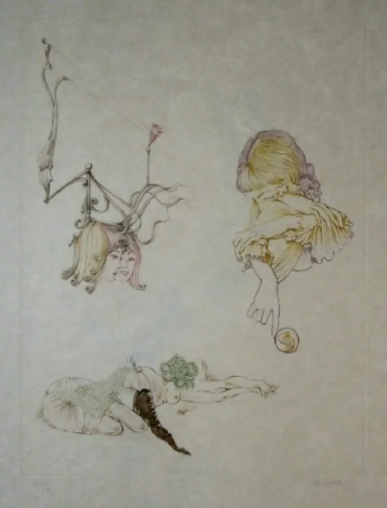 Etching And Aquatint Bellmer - Oeillades ciselées 9