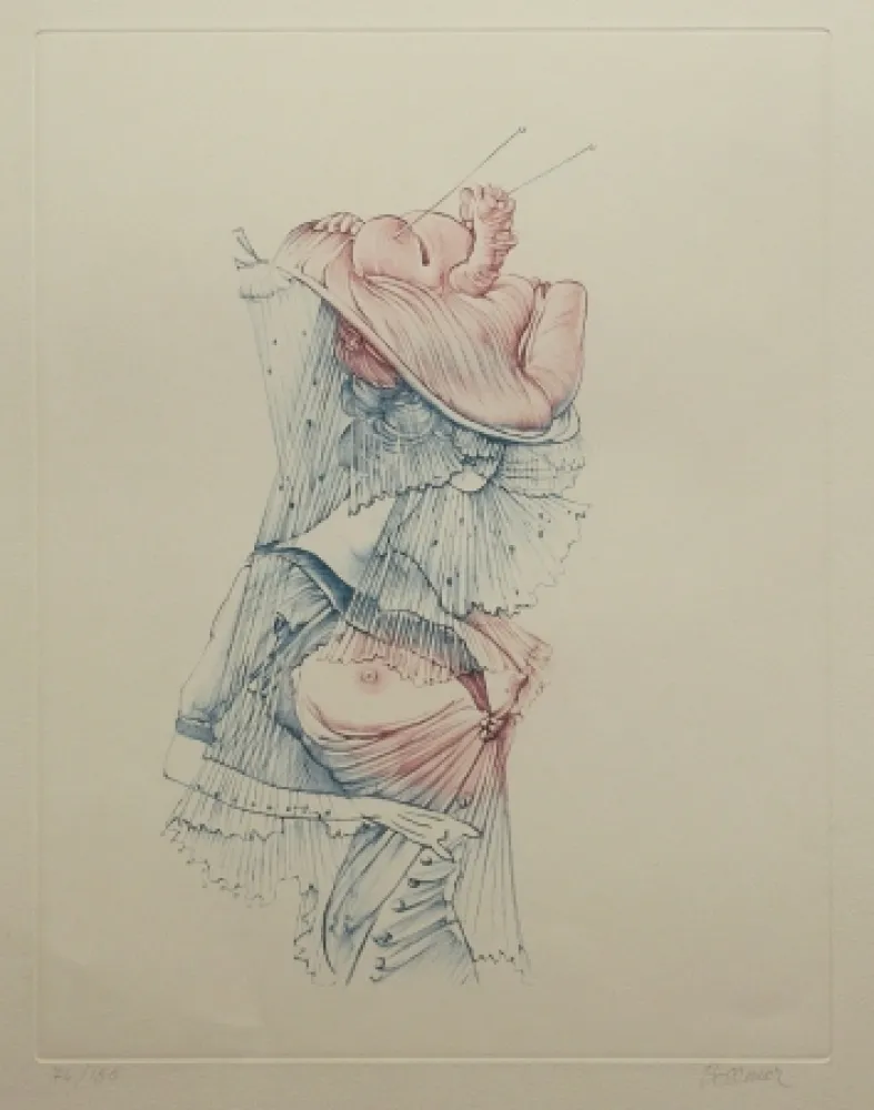 Etching And Aquatint Bellmer - Oeillades ciselés