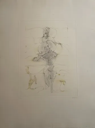 Etching Bellmer - Onze heure et demie 