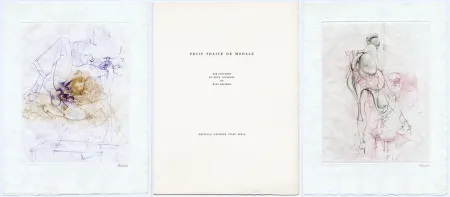 Illustrated Book Bellmer - PETIT TRAITÉ DE MORALE. 10 gravures en couleurs signées + suite signée (1968)