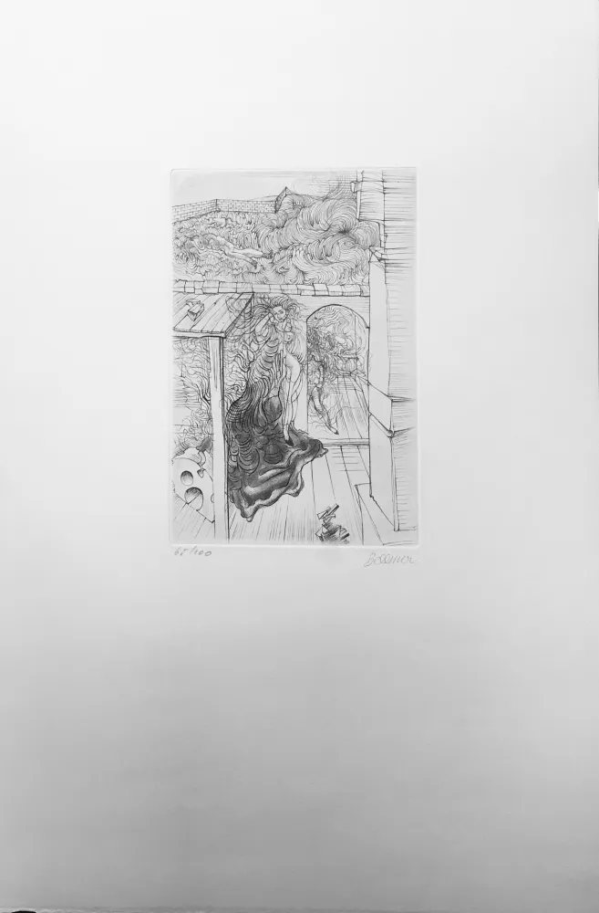 Engraving Bellmer - Retable (1971)