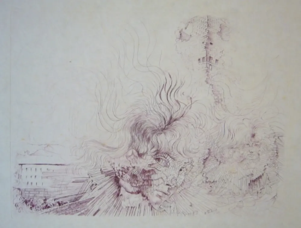 Engraving Bellmer - Sans titre