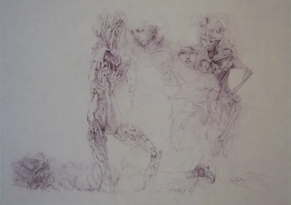 Etching And Aquatint Bellmer - Sans titre