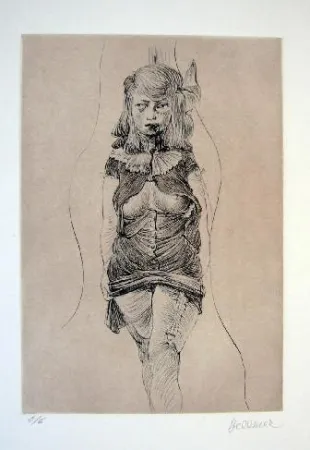 Etching And Aquatint Bellmer - Sans titre