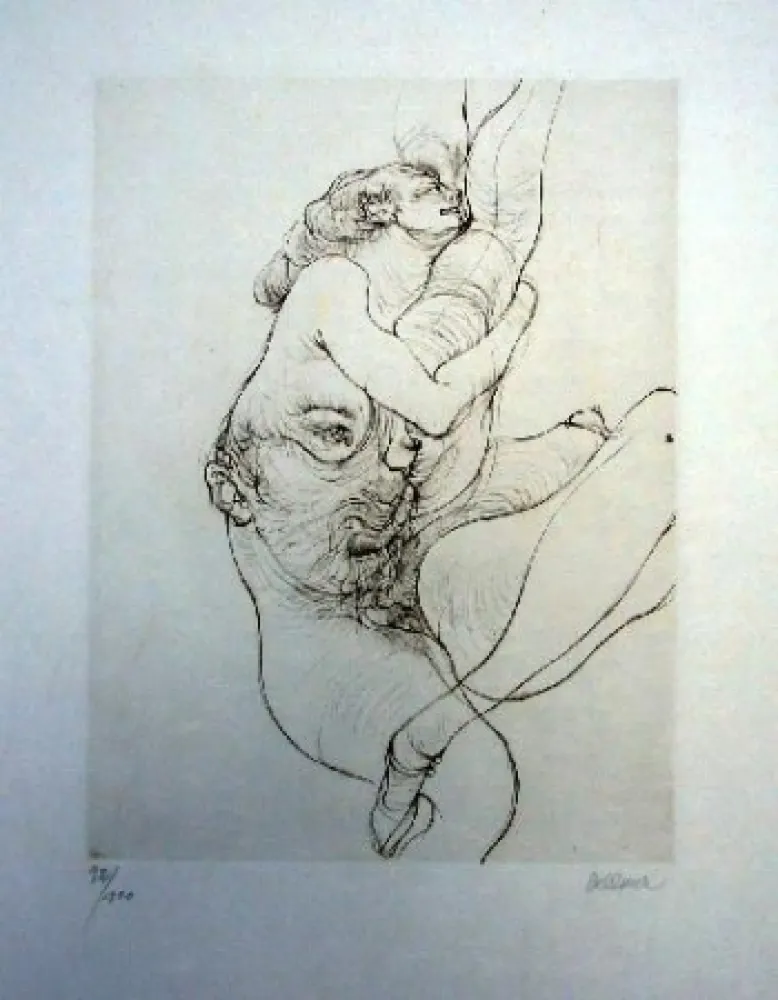 Etching And Aquatint Bellmer - Sans titre