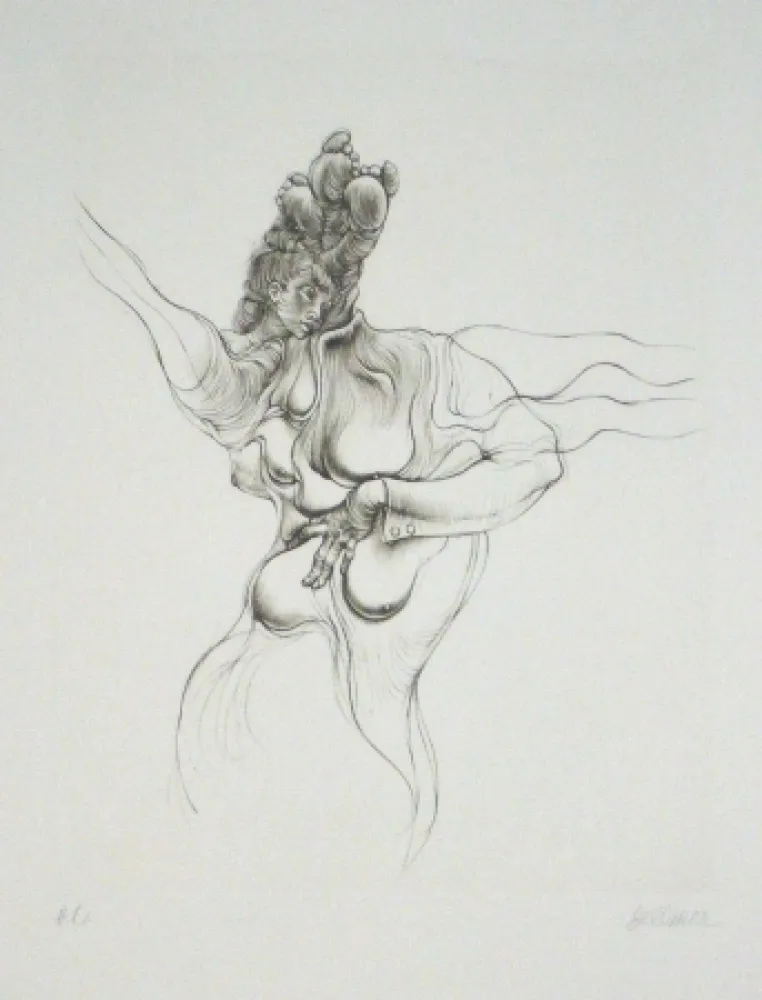 Etching And Aquatint Bellmer - Sans titre
