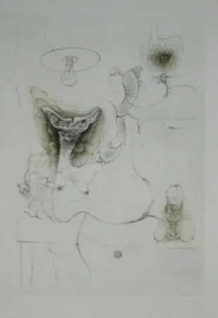 Etching And Aquatint Bellmer - Sans titre