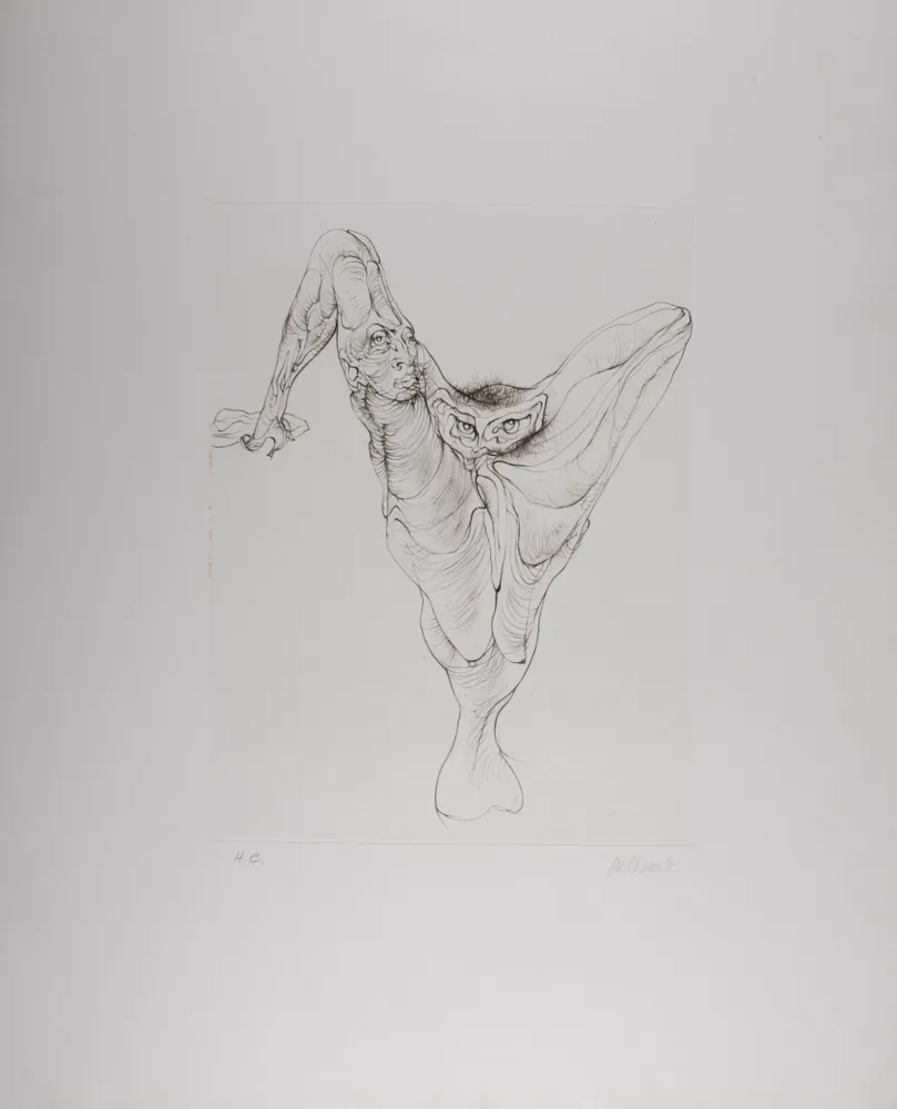 Engraving Bellmer - Sexe Oiseau