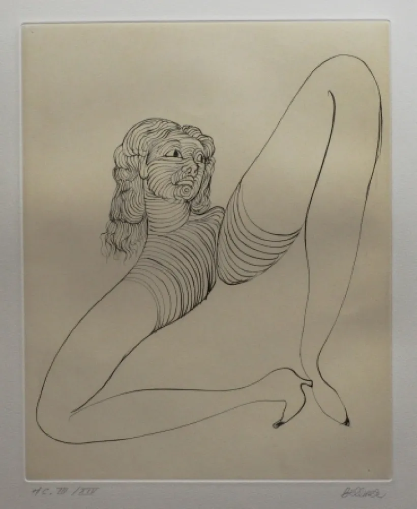 Etching And Aquatint Bellmer - Solitude