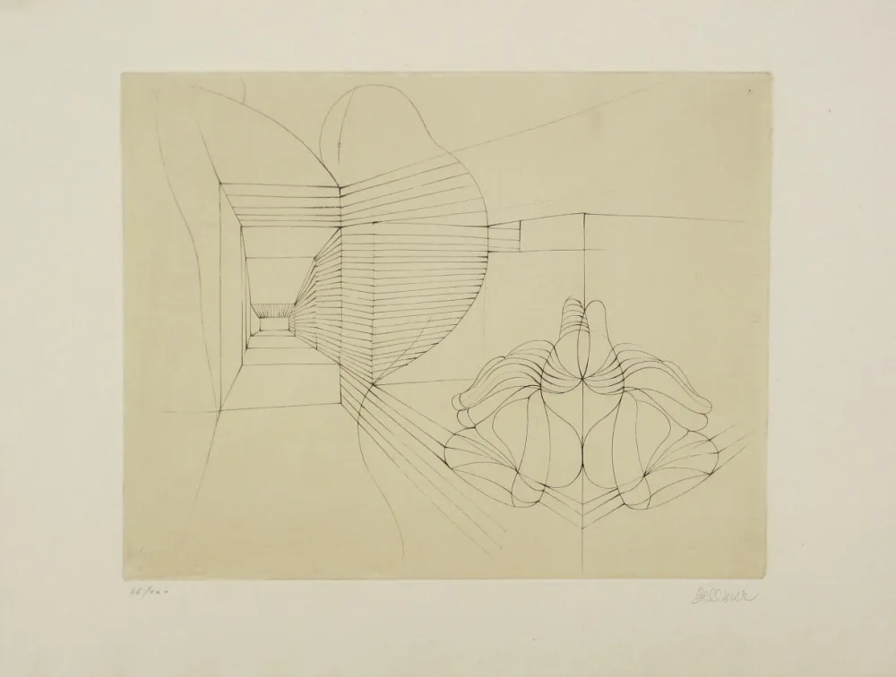 Etching And Aquatint Bellmer - Souterrain prénatal