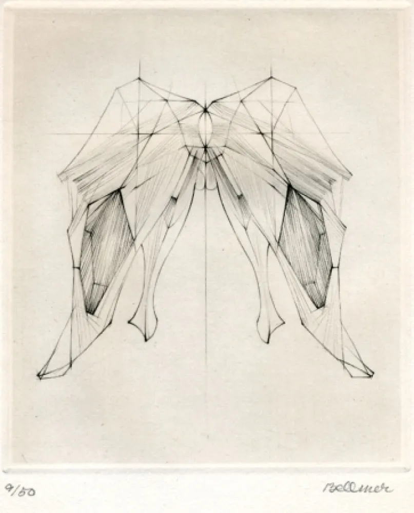 Etching Bellmer - Untitled abstraction