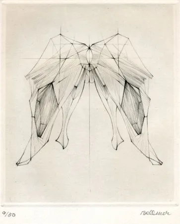 Etching Bellmer - Untitled abstraction