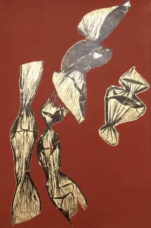 Lithograph Benglis - Dual Nature (Brown)